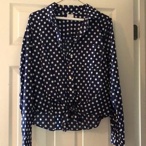 Jcrew factory tie waist shirt